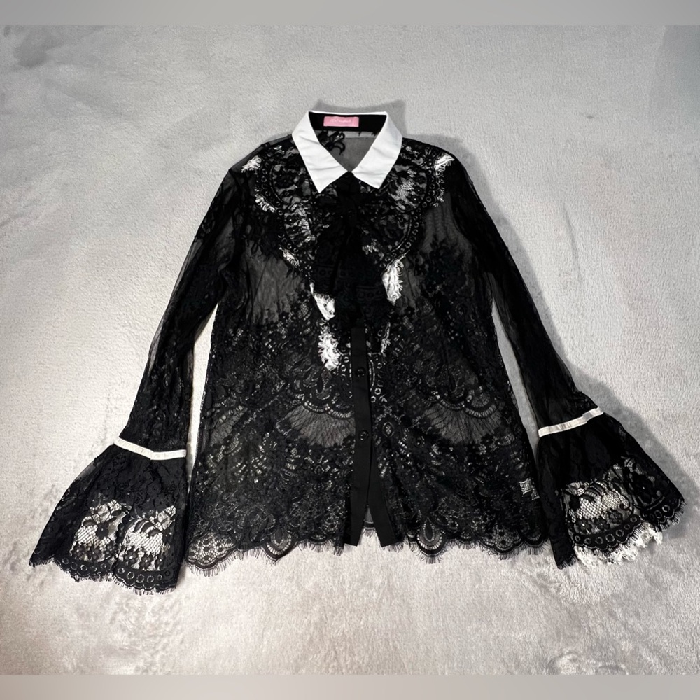Black and White Blouse | Size S